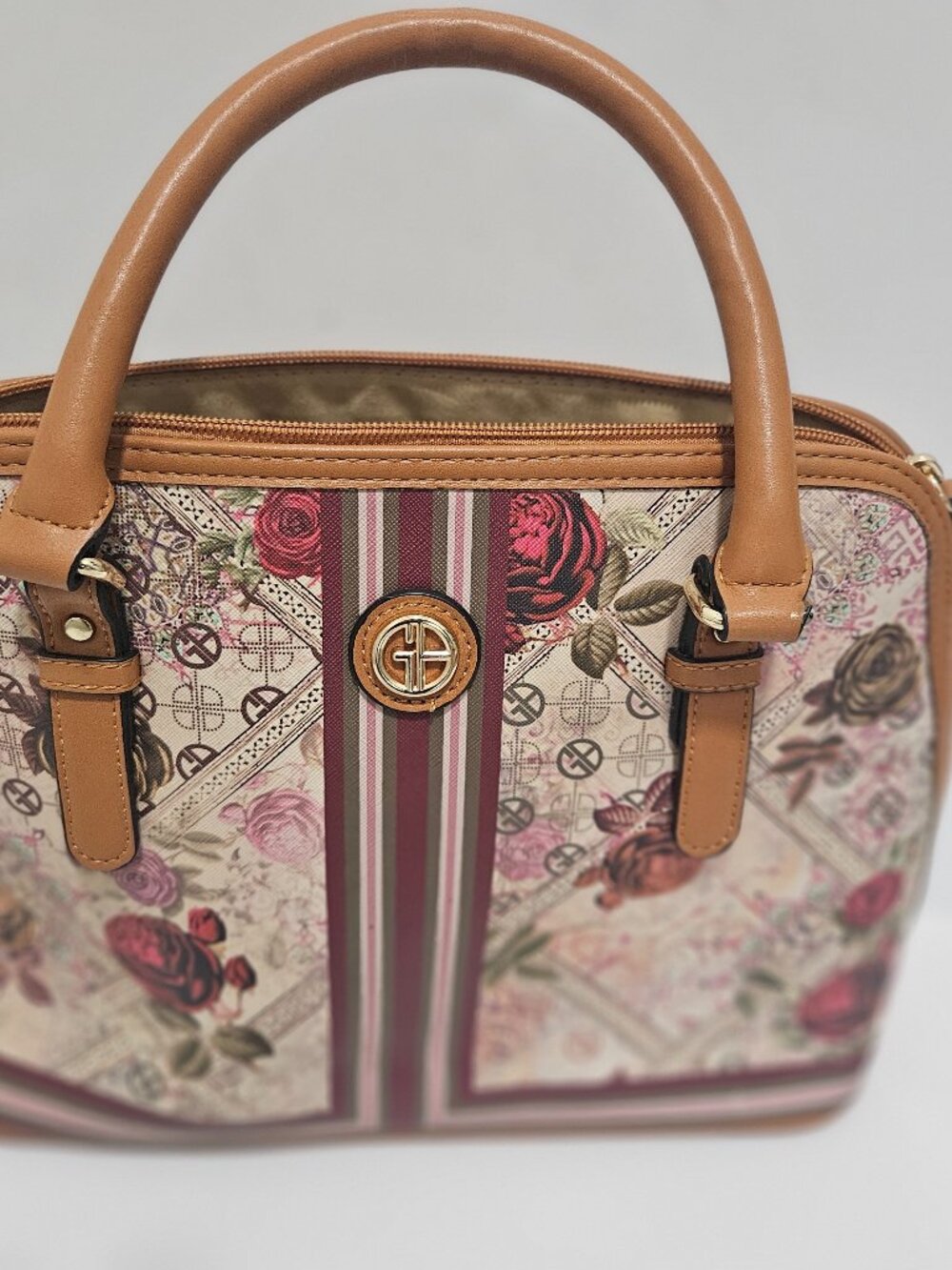 Giani Bernini Floral Signature Dome Satche